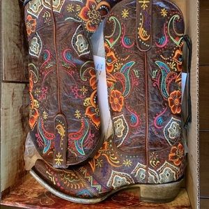 Old Gringo Olivia Brass  Boots Size 8.5 Womens New